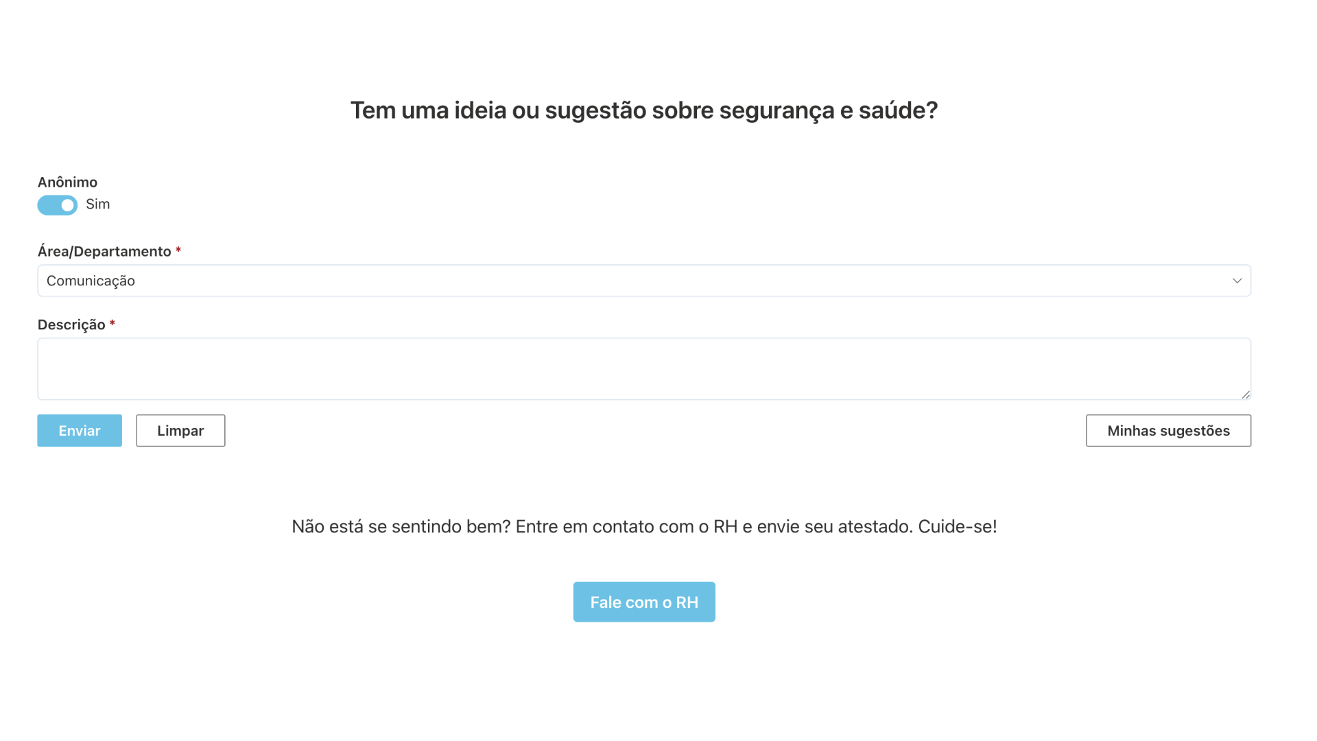 Canal de sugestões e escuta ativa